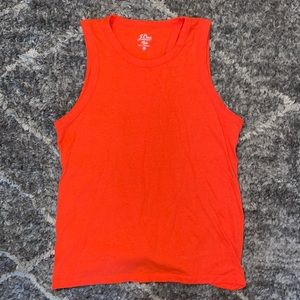 J Crew Orange Knot Back Tank